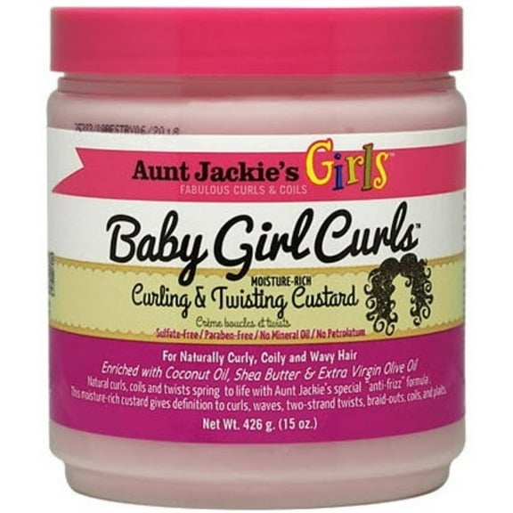 Aunt Jackie's Girls Baby Girl Curls Curling & Twisting Custard, 15 oz (Pack of 2)