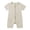 Light gray, green, pink, yellow, variant on Newborn Boys Girls Zipper One-Piece Package Butt Suit Crawling Suit Bamboo Fiber Round Neck Short Sleeve Shorts 0-3months