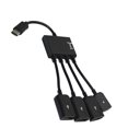 thumbnail image 5 of Sidaley Tipo-C a 3 USB 1 Micro USB Splitter Cable de sincronización de datos de alta velocidad Adaptador OTG Hub Teléfono y Comunicación, 5 of 5