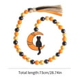 thumbnail image 2 of Fall Beads Garland Halloween Hanging Decor with Pumpkin Maple Leaf and Plaid Tassels Bead Tassels Colorful Wooden Beaded for Thanksgiving Farmhouse , Fall Harvest Home Decorations., 2 of 6