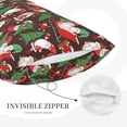 thumbnail image 3 of Naloa Merry Christmas1 Pillowcase, Throw Pillowcase, Wrinkle-Free, Stain-Resistant with Hidden Zipper for Bedroom Sofa-16"x24", 3 of 6