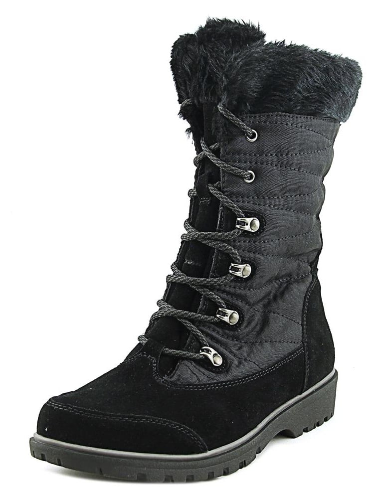 BareTraps - Satin Round Toe Snow Boots - Walmart.com