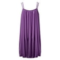thumbnail image 6 of XIAONU Womens Satin Lace Decorated Nightgown Loose Fit Sleeveless V Neck Loungewear Gown Smooth Elegant Sleeping Nightgowns, 6 of 6