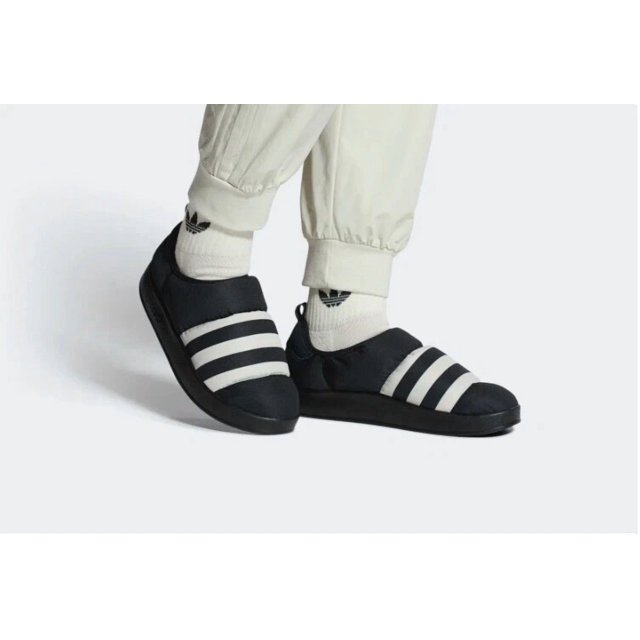 Adi-das Puffylette Black Casual Shoes - Men's Size 11