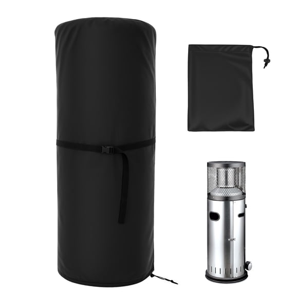 AEVXKHI Outdoor Patio Heater Cover, Cylinder Tower Patio Heater Covers, 210D Oxford Fabric Propane Heater Cover, Garden Lawn Stand Duty Standup Protection Covers for Windproof Standing Heater