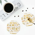 thumbnail image 5 of Disketp Farm Bee Cute Honey Funny Coasters,6 Pcs Leather Coasters With Holder, Perfect Housewarming Hostess Gifts,Protect Furniture From Water Marks Scratch And Damage, 5 of 9