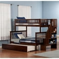thumbnail image 2 of Leo & Lacey Twin Over Full Staircase Trundle Bunk Bed, 2 of 4