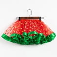 thumbnail image 3 of VNKIDY Girls Skirts Kids Polka Dot Tutu Skirt Layered Tulle With Satin Bow Decor Ruffled Hem For Party Dance Performance Wear Classic Bottoms Red 5-8 Years, 3 of 6