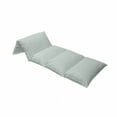 thumbnail image 4 of Geometric Circle Floor Pillow Lounger Cover, Pastel Color Effects Oval Point Old Linked Stripes Contrast New Band, Nap Mat Printed Fabric Case for 5 Pillows, 88" x 36", Pale Blue Green, by Ambesonne, 4 of 5