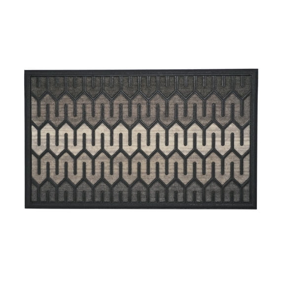 Neutral Geometric Doormat 18" x 30"