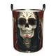 thumbnail image 1 of Fotbe Gothic Skull With Roses Cesto de Ropa con Asas, Cesto Impermeable de Gran Capacidad, Bolsa de Lavado para Dormitorio, Cesto de Ropa con Ruedas y Asas-Medium, 1 of 6