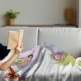 thumbnail image 3 of Animal Cartoon Soft Flannel Fleece Throw Blanket, Newborn Animal Funny Mascot Puppet Yellow Hair Fun Happiness Butterfly, Cozy Plush for Indoor and Outdoor Use, 60" x 80", Multicolor, by Ambesonne, 3 of 5