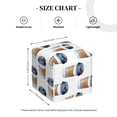thumbnail image 4 of KLL Coffee To Go Pattern Print Tissue Box Cover,Leather Tissue Holder Square Facial Tissue Case Facial Paper Organizer Dispenser for Bathroom, Vanity Countertop, 4 of 7