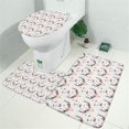 thumbnail image 2 of White Deer Antler Flower Pattern Bathroom Rugs Sets 3 Piece,Toilet Cover Set,Absorbent Non Slip Bathroom Mats Sets with U-Shaped Contour Rug Toilet Rug Set, 2 of 5