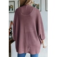 thumbnail image 4 of CoCopeaunt Women's Kimono Open Front Waffle Knit Cardigans Solid Sweater Batwing Sleeve Shawl Collared Soft Slouchy Cloak, 4 of 6