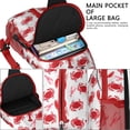 thumbnail image 2 of Sac à Dos Nautique Mignon et Amusant avec Imprimé de Crostacé Rouge et Bleu, Sac à Bandoulière Léger avec Sangle Réglable et Multiples Compartiments pour les Amateurs de Fruits de Mer et la Plage, 2 of 3