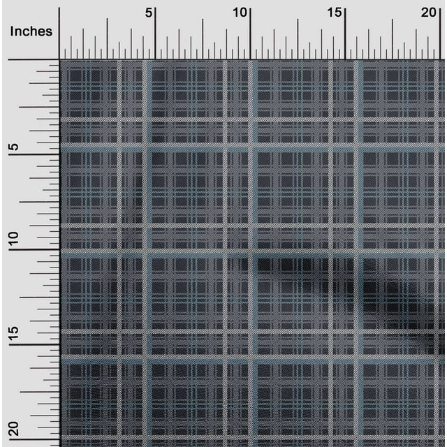 oneOone Polyester Lycra Fabric Tartan Check Printed Craft Fabric BTY 56 Inch Wide