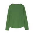 thumbnail image 5 of Atogsazn Children's Girls Knit Pullover Sweater Kids Casual Long Sleeve Shirt Fashion Lightweight Tops Clothes 06-Green 7-8 Years, 5 of 8
