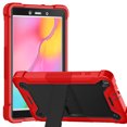 thumbnail image 3 of For Samsung Galaxy Tab A 8.0 Case SM-T290 T295, Allytech Heavy Duty Shockproof Rugged Full Body Protective Case Impact Defender Hard Kickstand Cover for Samsung Galaxy Tab A 8.0 2019,Red/Black, 3 of 9
