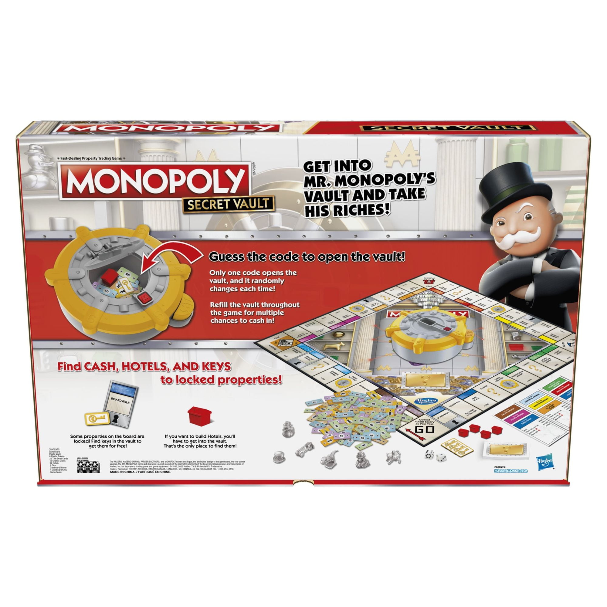 Amazon.co.jp: Monopoly Secret Vaultボードゲーム 対象年齢8歳