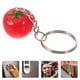 thumbnail image 2 of 16 llaveros de tomate: llavero de tomate de resina con colgante, abalorio vegetal de resina realista para regalos de fiesta, decoración de mochilas y gestión de llaves., 2 of 5