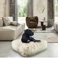 thumbnail image 4 of Bessie and Barnie Blondie Luxury Shag Extra Plush Faux Fur Rectangle Pet/Dog Bed, 4 of 6