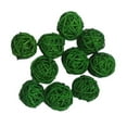 thumbnail image 1 of 10 bolas grandes de mimbre de ratán de 30 mm - Bolas decorativas para ceremonias de boda, verde, 1 of 6