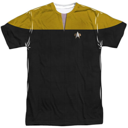 Star Trek Men's  Voyager Engineering Uniform Sublimation T-shirt White