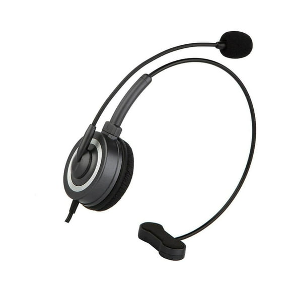 Xingzhi USB Wired Headphone with Mic for School Office Call Center Business Black