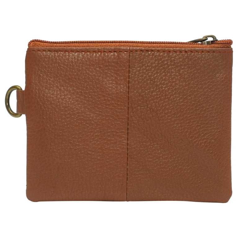 Marshal Wallet Genuine Leather Womens Purses Coin Purse Cash Change Wallet Key Holder Money Pouch Adult Unisex Size Standard Blue