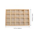 thumbnail image 3 of Shisuyan Jewelry Display Container Light Brown Plastic 1Pack 13.8X9.4X1.4In, 3 of 8