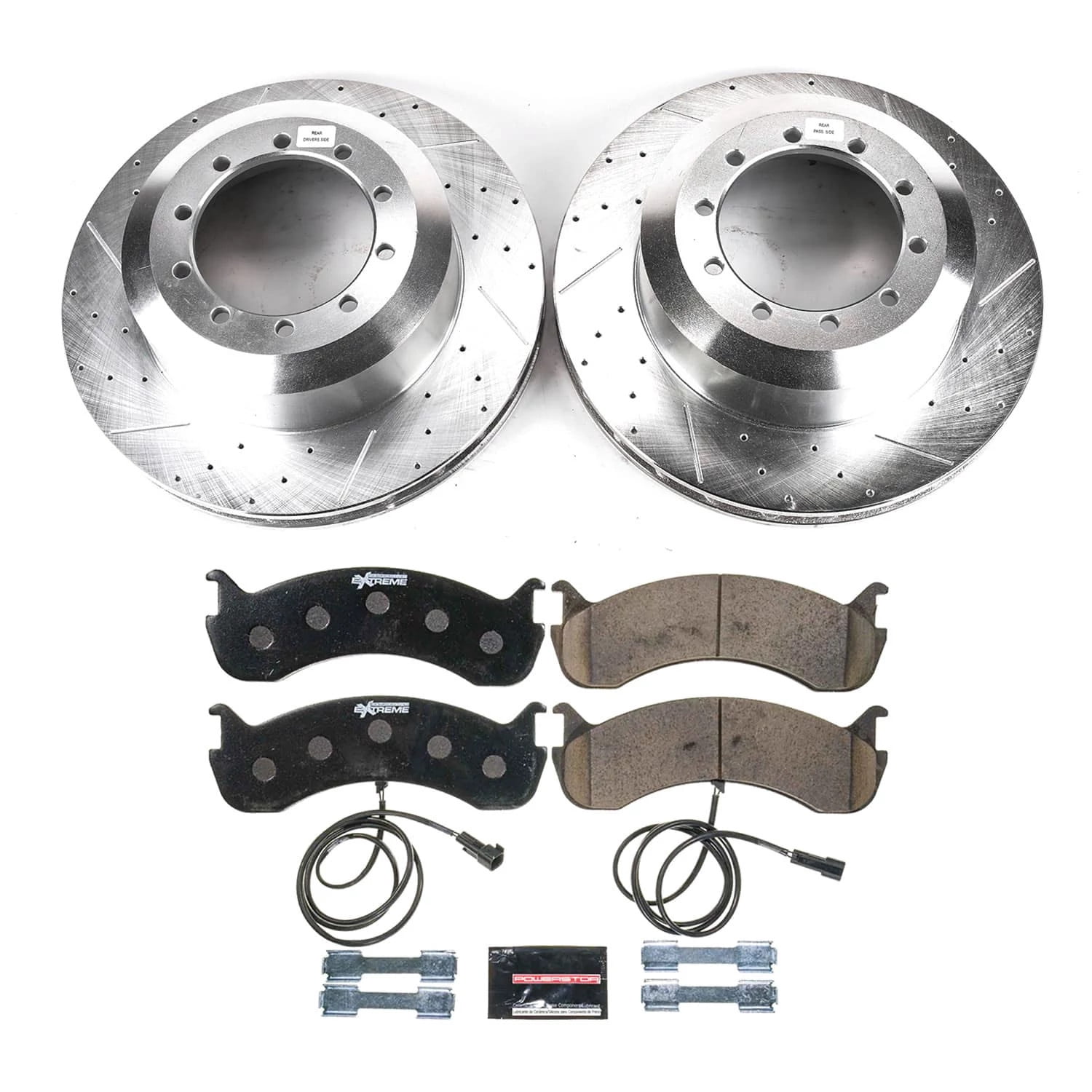 PowerStop Front Z36 Truck & Tow Carbon-Fiber Ceramic Brake Pad and Drilled and Slotted Rotor Kit Fits: FORD Select Models K9117-36