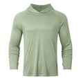 thumbnail image 4 of Fgnfyis Men's Hoodies & Sweatshirts Lightweight Casual Pullover Hoodie for Everyday Wear Comfortable Long Sleeve Breathable Streetwear Ideal for Spring and Relaxed Outings Sweatshirt for Men Green XL, 4 of 7