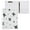 Hand-Drawn Crosses, variant on Hard Shell Ring Binder With Clip Holds 200 Sheets Office Home Organization Hand-drawn Crosses