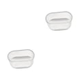 thumbnail image 3 of Bewildely 16 piezas de cubierta ovalada para base de silla, tendón de vaca, caucho, resistente al agua y a la suciedad, Simple y a la moda, Transparente 16*34mm 2Conjunto, 3 of 6