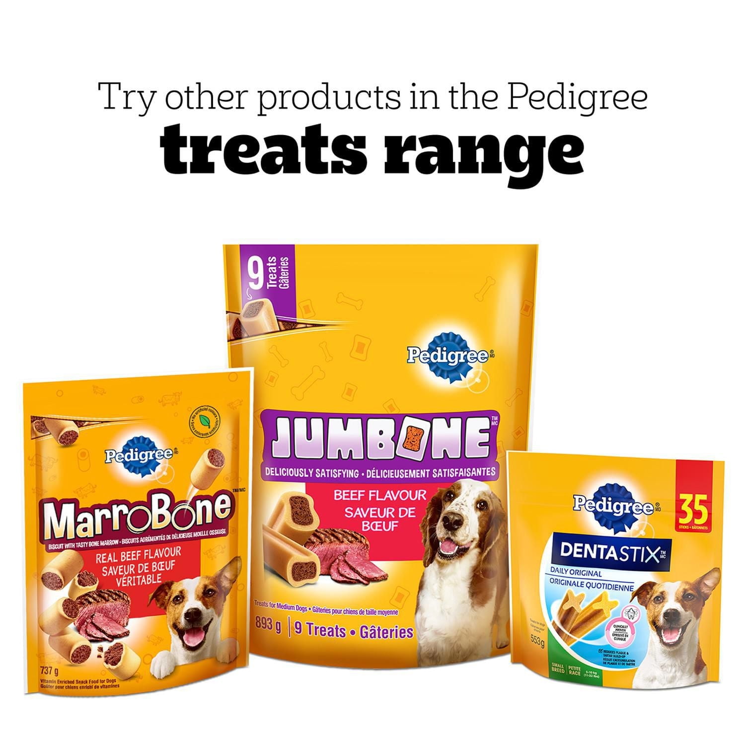PEDIGREE Marrobone Adult Dog Treats – Bacon & Cheese Flavour with Real Bone Marrow - Vitamins Enriched, 680g Pouch