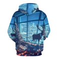 thumbnail image 6 of Christmas Deer Regular Fit Hoodie, Sporty Pullover Hooded Sweatshirt for Men Women M, 6 of 6