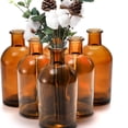 thumbnail image 3 of 16 Pack Amber Glass Bud Vases, Small Bud Vases in Bulk, Glass Flower Vases for Centerpieces, Vintage Drative Bottle Vases for Flowers, Home Dr, Wedding Reception, Office, 3 of 6