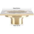 thumbnail image 4 of Desagüe de piso cuadrado de 4x4 pulgadas, colector H para desagüe Er con ser extraíble, 4 of 5