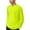 Yellow, variant on KHONTS Men's High Visibility Quick Dry Safety Shirt with Hood Breathable Mesh with Sun Protection Long Sleeve Neon Hoodie Yellow XL