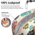 thumbnail image 5 of Artistic Dog Print Lunch Tote - Thermal Insulation & Leakproof with Floral Dog Design, Sturdy Metal Zipper for Longevity, 5 of 5