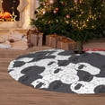 thumbnail image 6 of Lsque Black And White Sheeps Print Christmas Tree Skirt, Tree Skirt with Ties or Velcro, Perfect for Holiday Decorations, Halloween, and New Year-30", 6 of 7