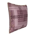 thumbnail image 2 of YFYANG Square Velvet Decorative Throw Pillow, 18"x18" Purple Vintage Floral Texture Pattern Sofa Bed Cushion Pillows, 2 of 7