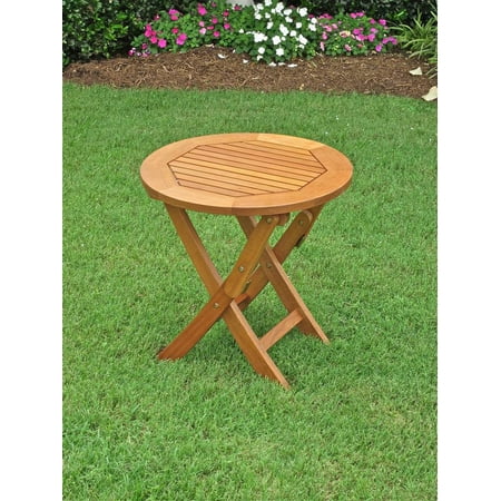 Balau Wood Folding Patio Side Table