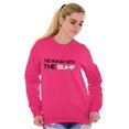 thumbnail image 4 of His Hers Matching Baby Announcement Women Crewneck Sweatshirt Brisco Brands 5X, 4 of 4