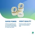thumbnail image 3 of Clear Hotmelt Sealing Tape, 1.9 Mil Heavy Duty, 36 Pack, 2 in x 110 yd, 3 of 6