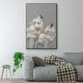 thumbnail image 2 of Midnight Wolves Framed Premium Gallery Wrapped Canvas - Ready to Hang - 27 x 41 - Black Floating Frame, 2 of 9