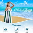 thumbnail image 4 of Beartech 4 Pieces Beach Towel Set,30x60 inches Striped Beach Towels Soft Camping Travel Towels, Lightweight Quick Dry Pool Towels for Beach Shower Towels Swim Towels Absorbent for Adults, 4 of 9