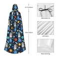thumbnail image 4 of Kdxio Space Dog Print Hooded Cloak Unisex Cloak with Hood Halloween Christmas Cape Cosplay Costume, 4 of 6