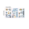 thumbnail image 3 of 3 Pcs Football Temporary Tattoos Football Team Tattoos Footballs Face Stickers for Touch Down Party Decorations Sports Themed Party plies, 3 of 6